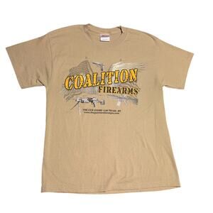 Firearm t shirt cream coalition arms M